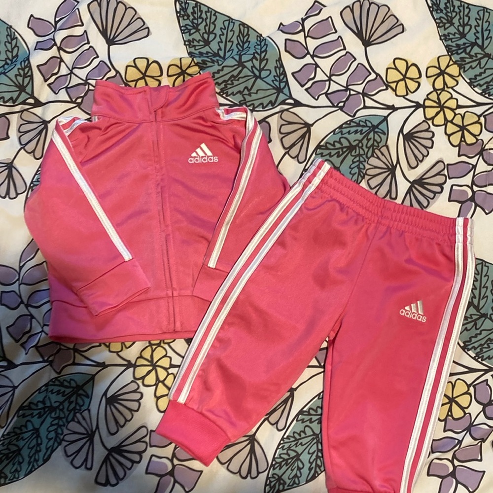 Baby Girl Adidas Pink Track Suit NEW 6 months